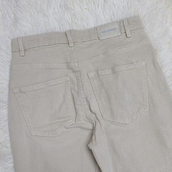 5 For $25 Pull&Bear Tan Flare Wide Leg Jeans - Picture 6 of 7